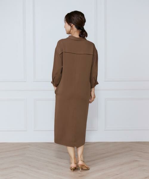 INED / イネド ミニ丈・ひざ丈ワンピース | サテンツイストワンピース | 詳細8