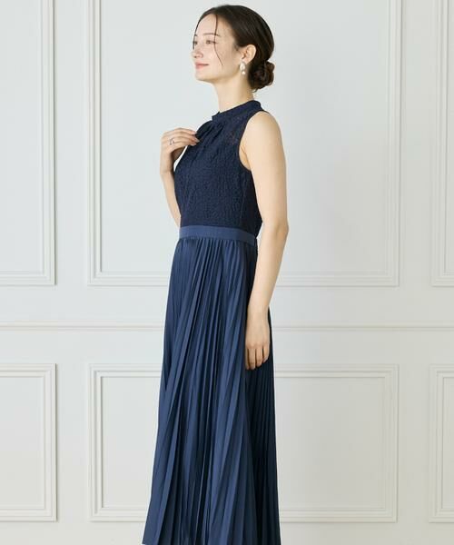 INED / イネド ミニ丈・ひざ丈ワンピース | レース x プリーツワンピース | 詳細11