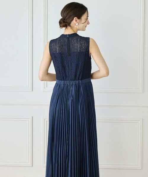 INED / イネド ミニ丈・ひざ丈ワンピース | レース x プリーツワンピース | 詳細12