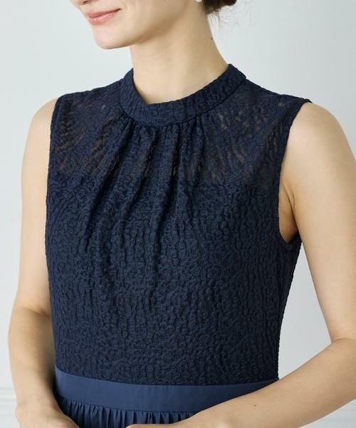 INED / イネド ミニ丈・ひざ丈ワンピース | レース x プリーツワンピース | 詳細13