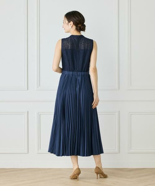 INED / イネド ミニ丈・ひざ丈ワンピース | レース x プリーツワンピース | 詳細5
