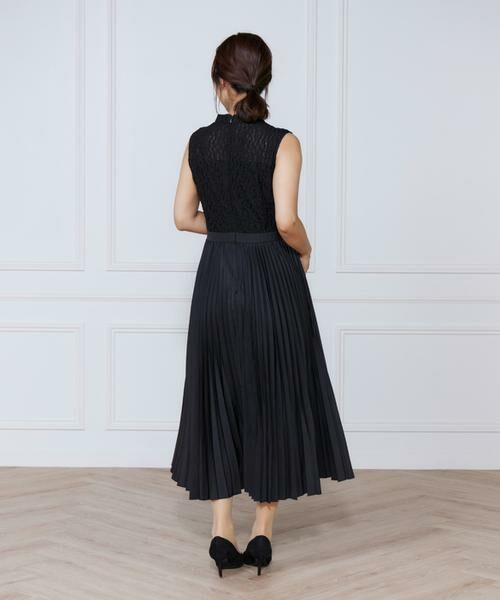 INED / イネド ミニ丈・ひざ丈ワンピース | レース x プリーツワンピース | 詳細7