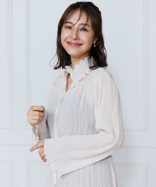 INED / イネド シャツ・ブラウス | プリーツロングブラウス | 詳細13