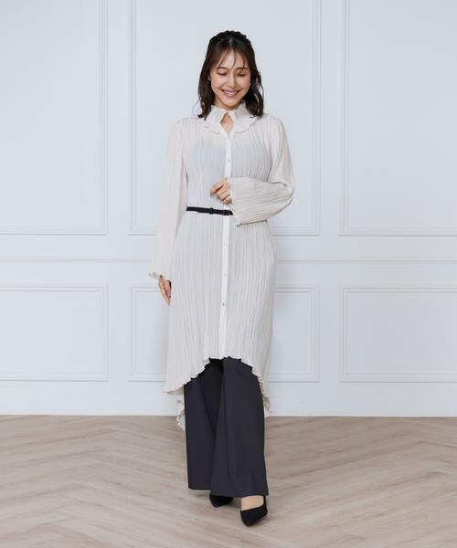 INED / イネド シャツ・ブラウス | プリーツロングブラウス | 詳細3