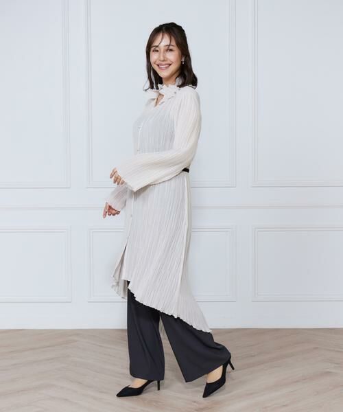 INED / イネド シャツ・ブラウス | プリーツロングブラウス | 詳細4