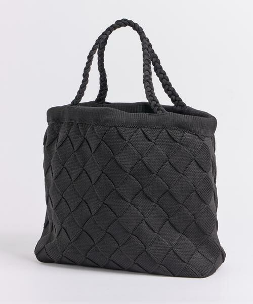 INED / イネド ハンドバッグ | バンピーバスケットバッグ（ブラック）