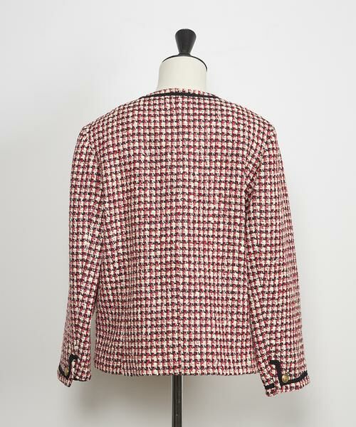 INED / イネド ノーカラージャケット | 《大きいサイズ》LINTONツイードジャケット《la veille by SUPERIOR CLOSET》 | 詳細3