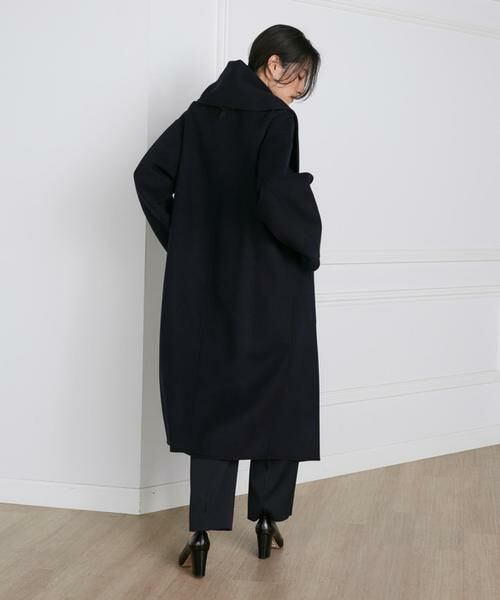 INED / イネド その他アウター | 《大きいサイズ》ストール風ラップリバーコート《la veille by SUPERIOR CLOSET》 | 詳細10