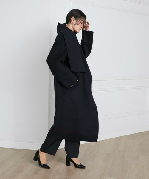 INED / イネド その他アウター | 《大きいサイズ》ストール風ラップリバーコート《la veille by SUPERIOR CLOSET》 | 詳細11