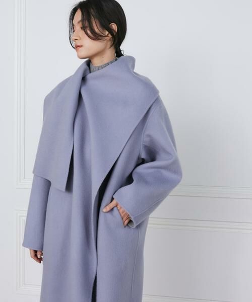 INED / イネド その他アウター | 《大きいサイズ》ストール風ラップリバーコート《la veille by SUPERIOR CLOSET》 | 詳細13