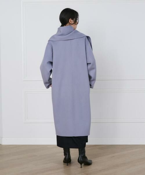 INED / イネド その他アウター | 《大きいサイズ》ストール風ラップリバーコート《la veille by SUPERIOR CLOSET》 | 詳細4