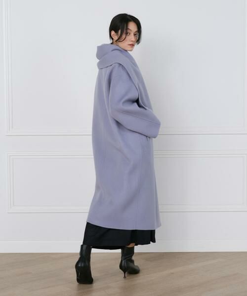 INED / イネド その他アウター | 《大きいサイズ》ストール風ラップリバーコート《la veille by SUPERIOR CLOSET》 | 詳細5
