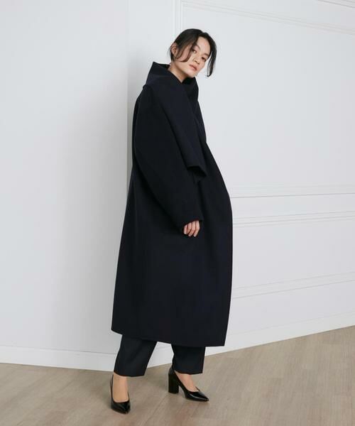 INED / イネド その他アウター | 《大きいサイズ》ストール風ラップリバーコート《la veille by SUPERIOR CLOSET》 | 詳細7