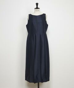 INED / イネド ロング・マキシ丈ワンピース | 《大きいサイズ》シルクウールロングワンピース《la veille by SUPERIOR CLOSET》