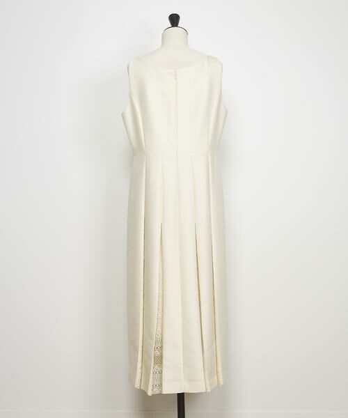 INED / イネド ロング・マキシ丈ワンピース | 《大きいサイズ》シルクウールロングワンピース《la veille by SUPERIOR CLOSET》 | 詳細4