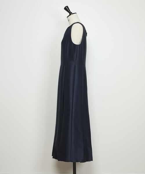 INED / イネド ロング・マキシ丈ワンピース | 《大きいサイズ》シルクウールロングワンピース《la veille by SUPERIOR CLOSET》 | 詳細7