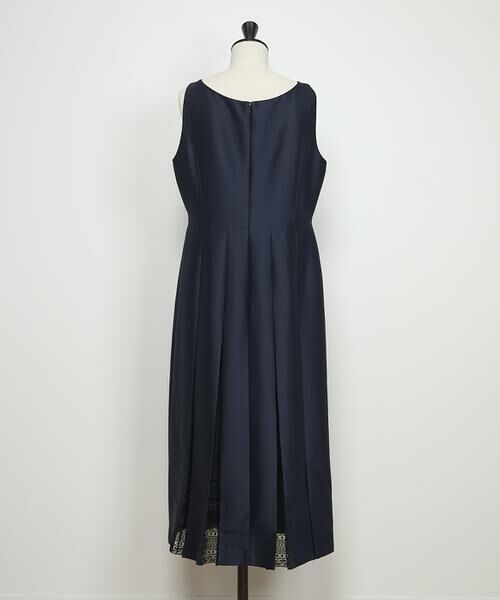 INED / イネド ロング・マキシ丈ワンピース | 《大きいサイズ》シルクウールロングワンピース《la veille by SUPERIOR CLOSET》 | 詳細8