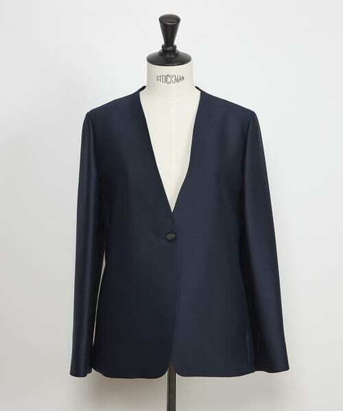 INED / イネド テーラードジャケット | 《大きいサイズ》シルクウール替衿タキシードジャケット《la veille by SUPERIOR CLOSET》 | 詳細9