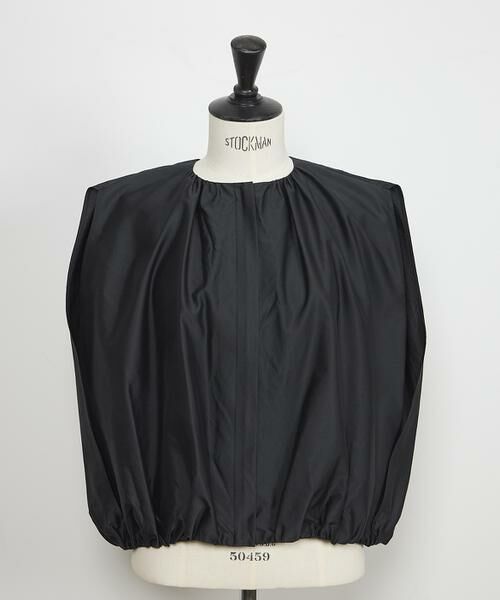 INED / イネド ベスト | 《大きいサイズ》ケープジレブルゾン《la veille by SUPERIOR CLOSET》（ブラック）