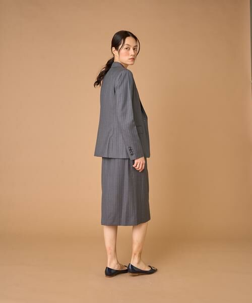 INED / イネド ミニ・ひざ丈スカート | シルクウールタイトスカート《Loro Piana》 | 詳細10