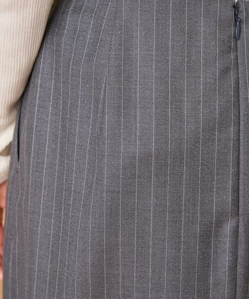 INED / イネド ミニ・ひざ丈スカート | シルクウールタイトスカート《Loro Piana》 | 詳細15