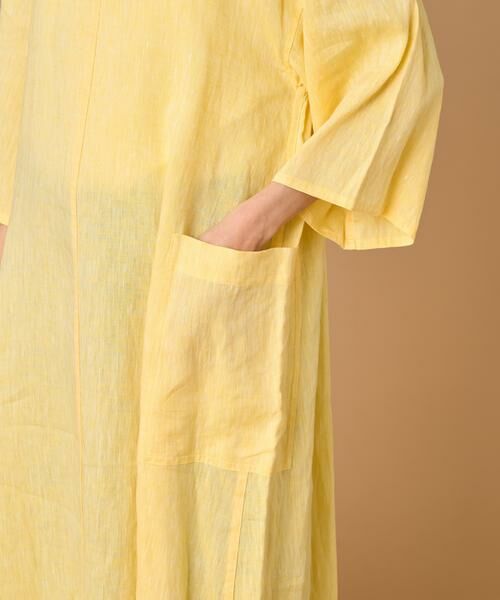INED / イネド ミニ丈・ひざ丈ワンピース | TICCA リネン半袖ワンピース TBBS-313 | 詳細11