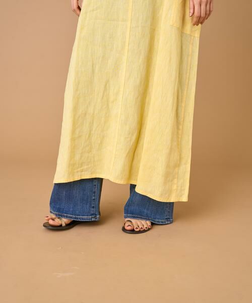 INED / イネド ミニ丈・ひざ丈ワンピース | TICCA リネン半袖ワンピース TBBS-313 | 詳細12