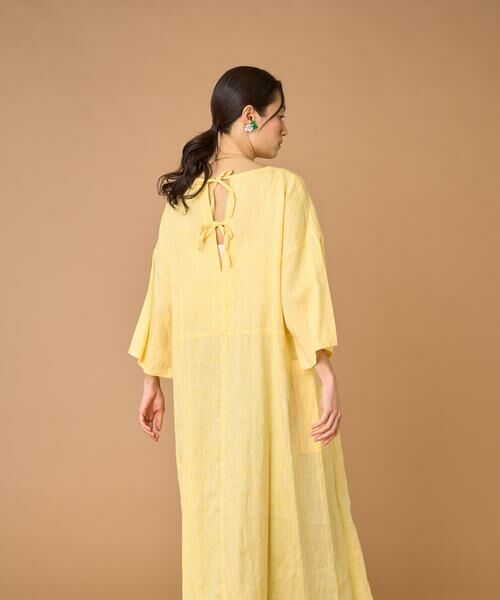 INED / イネド ミニ丈・ひざ丈ワンピース | TICCA リネン半袖ワンピース TBBS-313 | 詳細6