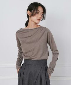 INED / イネド ニット・セーター | 《大きいサイズ》ウールシルクカシミヤドレープニット《la veille by SUPERIOR CLOSET》