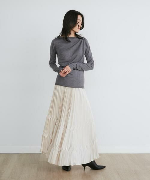 INED / イネド ニット・セーター | 《大きいサイズ》ウールシルクカシミヤドレープニット《la veille by SUPERIOR CLOSET》 | 詳細2