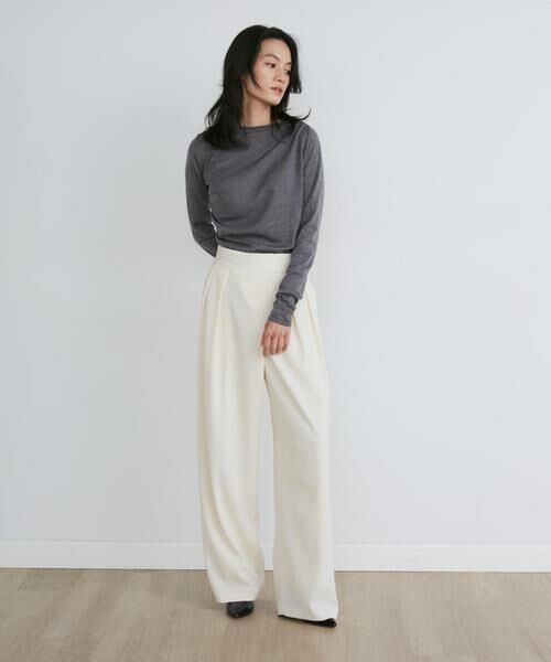 INED / イネド ニット・セーター | 《大きいサイズ》ウールシルクカシミヤドレープニット《la veille by SUPERIOR CLOSET》 | 詳細5