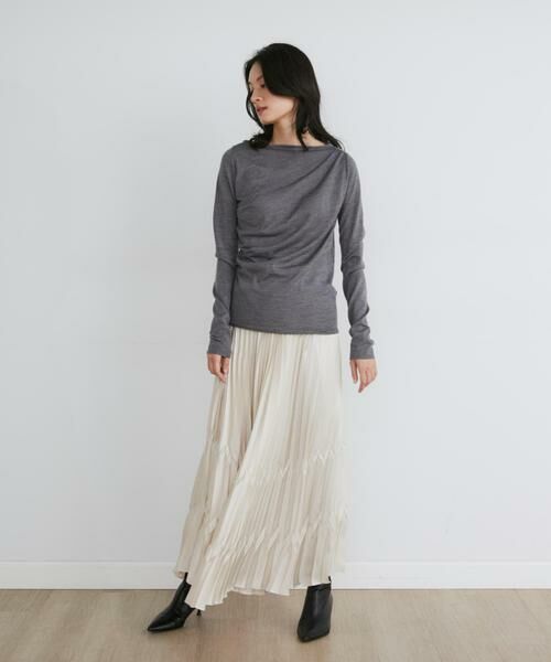 INED / イネド ニット・セーター | 《大きいサイズ》ウールシルクカシミヤドレープニット《la veille by SUPERIOR CLOSET》 | 詳細6