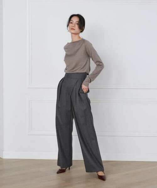 INED / イネド ニット・セーター | 《大きいサイズ》ウールシルクカシミヤドレープニット《la veille by SUPERIOR CLOSET》 | 詳細8
