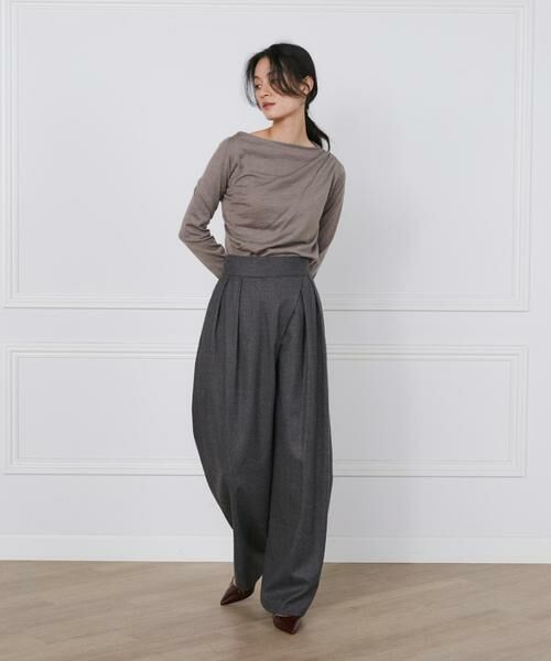 INED / イネド ニット・セーター | 《大きいサイズ》ウールシルクカシミヤドレープニット《la veille by SUPERIOR CLOSET》 | 詳細9