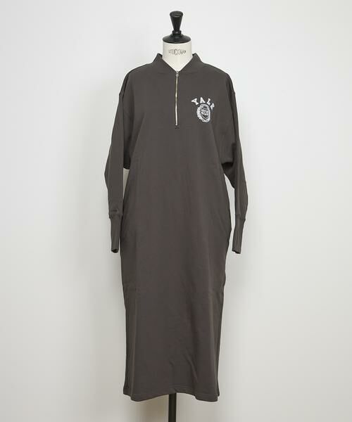 INED / イネド ミニ丈・ひざ丈ワンピース | カレッジスウェットワンピースYALE《GOOD ROCK SPEED》（スミクロ5）