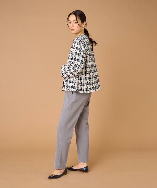 INED / イネド ノーカラージャケット | 千鳥柄ツイードジャケット《LINTON》 | 詳細6