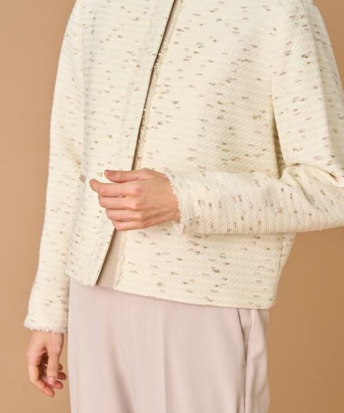 INED / イネド ノーカラージャケット | ノーカラーツイードジャケット《LINTON》 | 詳細11