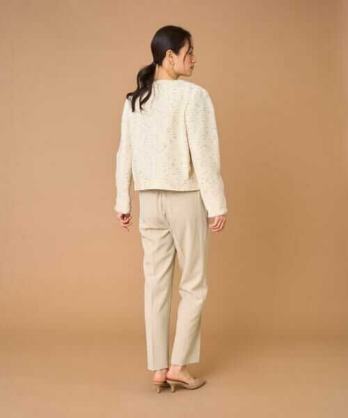 INED / イネド ノーカラージャケット | ノーカラーツイードジャケット《LINTON》 | 詳細8