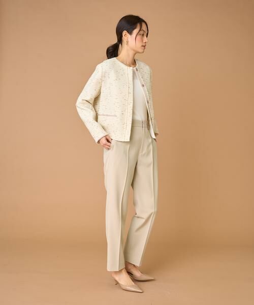 INED / イネド ノーカラージャケット | ノーカラーツイードジャケット《LINTON》 | 詳細9