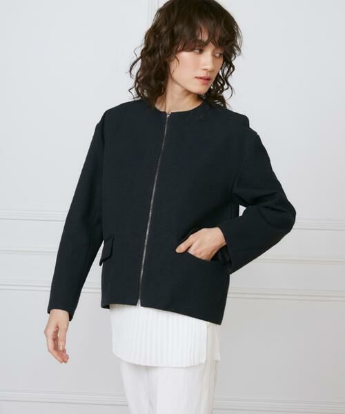 INED / イネド ブルゾン | 《大きいサイズ》フロントジップブルゾン《la veille by SUPERIOR CLOSET》 | 詳細9