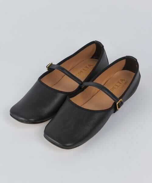 INED / イネド フラットシューズ | バレーシューズ ADELE《SPELTA》（ブラック）