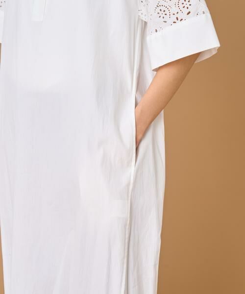 INED / イネド ミニ丈・ひざ丈ワンピース | TICCA レースハーフスリーブシャツワンピース TBES-102 | 詳細12