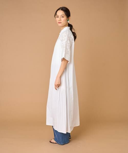 INED / イネド ミニ丈・ひざ丈ワンピース | TICCA レースハーフスリーブシャツワンピース TBES-102 | 詳細8