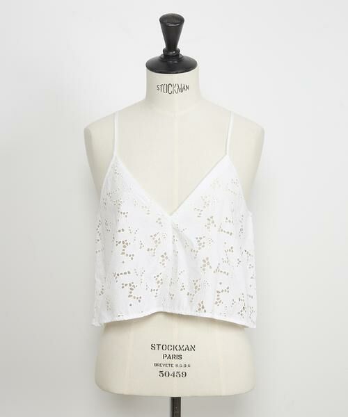 INED / イネド シャツ・ブラウス | フラワーレースキャミソール《TICCA/ティッカ》（オフホワイト1）