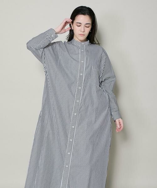 INED / イネド ミニ丈・ひざ丈ワンピース | TICCA テントシャツワンピース TBEA-105 | 詳細1