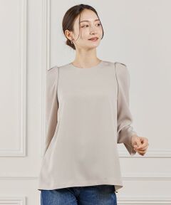 INED / イネド シャツ・ブラウス | 《大きいサイズ》袖タックブラウス