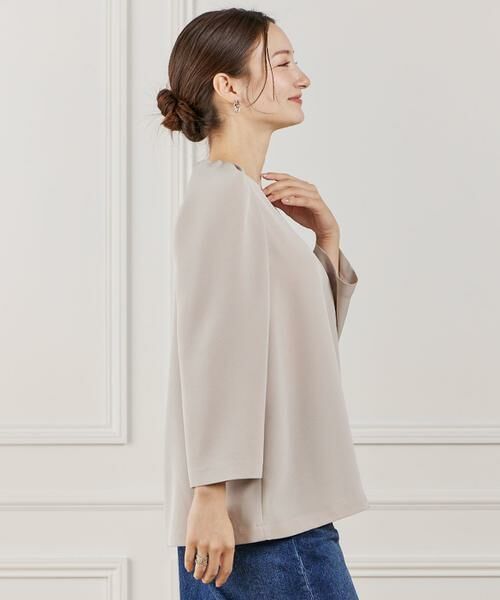 INED / イネド シャツ・ブラウス | 《大きいサイズ》袖タックブラウス | 詳細2