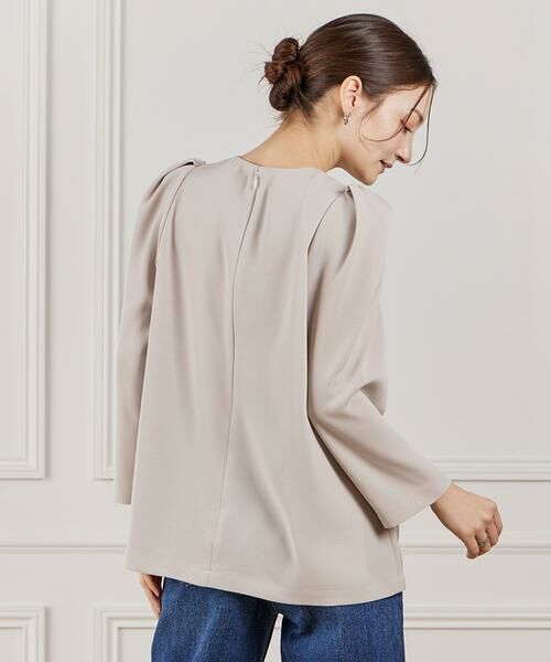 INED / イネド シャツ・ブラウス | 《大きいサイズ》袖タックブラウス | 詳細3