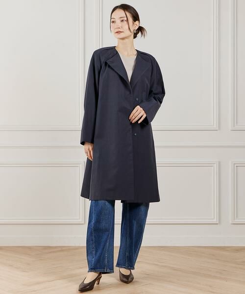 INED / イネド その他アウター | 《大きいサイズ》ノーカラーコート | 詳細10
