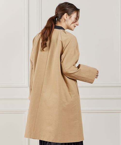 INED / イネド その他アウター | 《大きいサイズ》ノーカラーコート | 詳細4